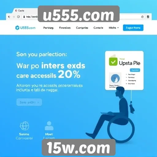 Acessibilidade do site u555.com para novos usuários